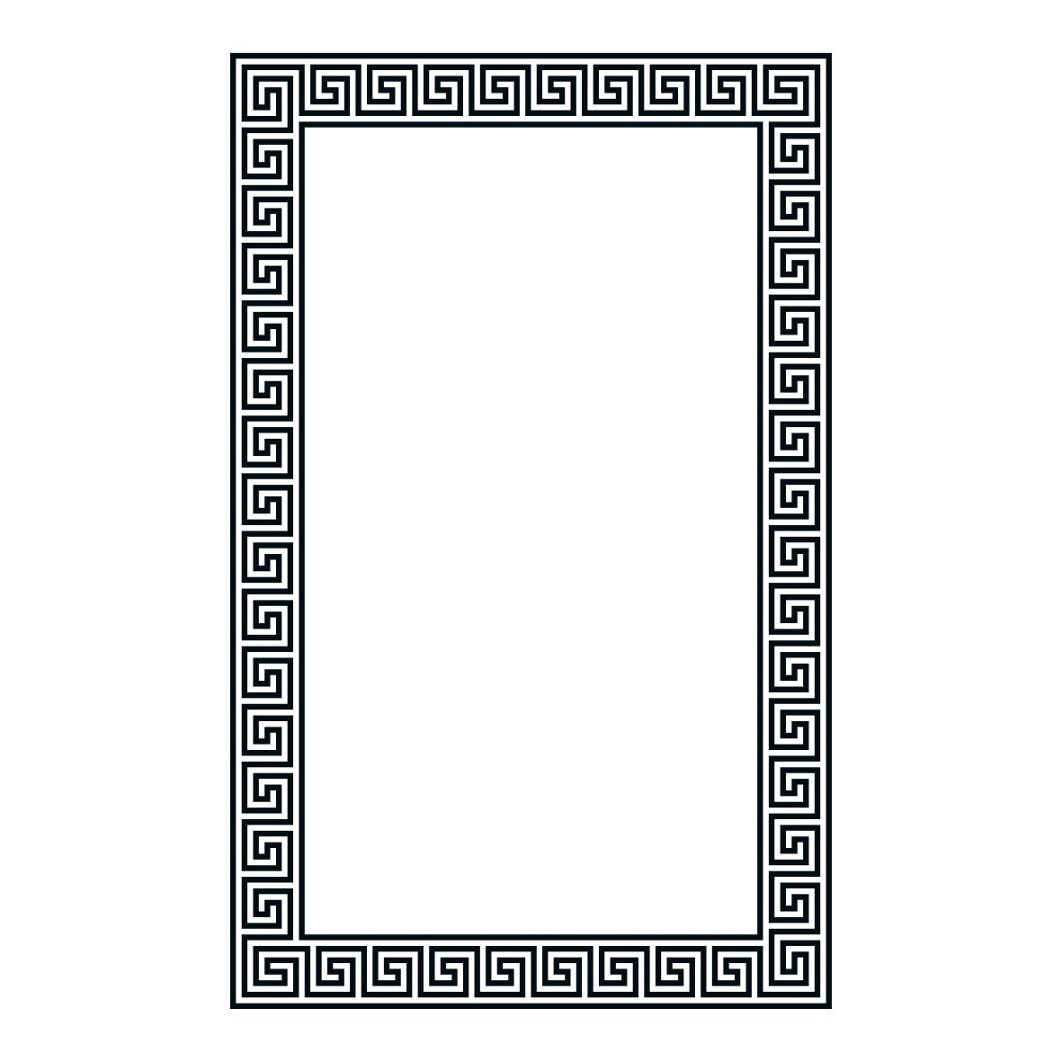 GRECO - Up to 1200 x 2000 / Grey with White Pattern / Concealed Channel Matte Black