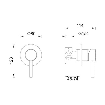 Gareth Ashton Lucia Shower Mixer External