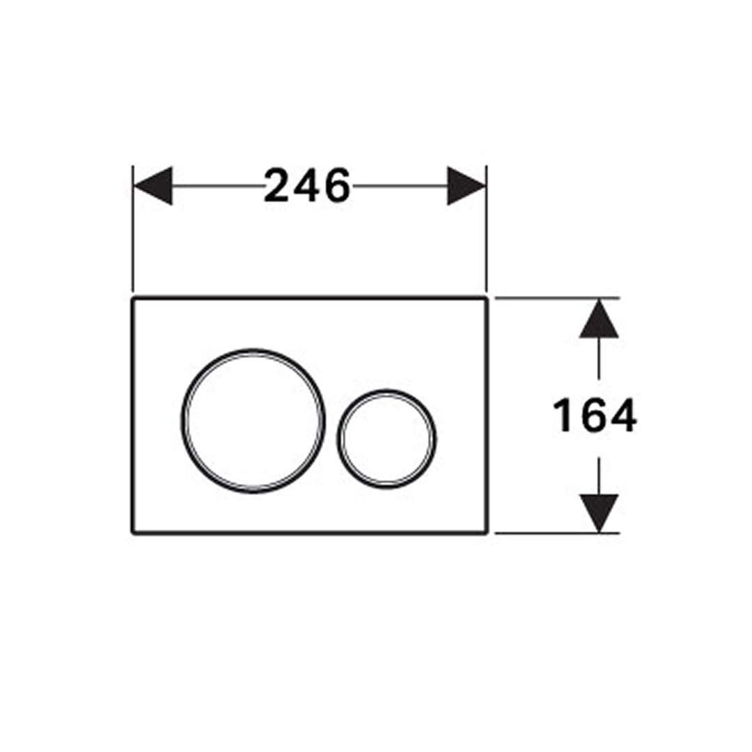 Turner Hastings Fino WhisperFlush Floor Mounted Toilet Package with Slim Seat (Includes Geberit Cistern & Chrome Flush Plate)