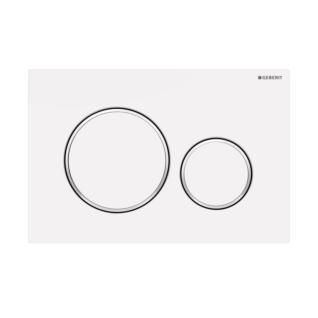 Turner Hastings Fino WhisperFlush Floor Mounted Toilet Package with Slim Seat (Includes Geberit Cistern & Matte White Flush Plate)