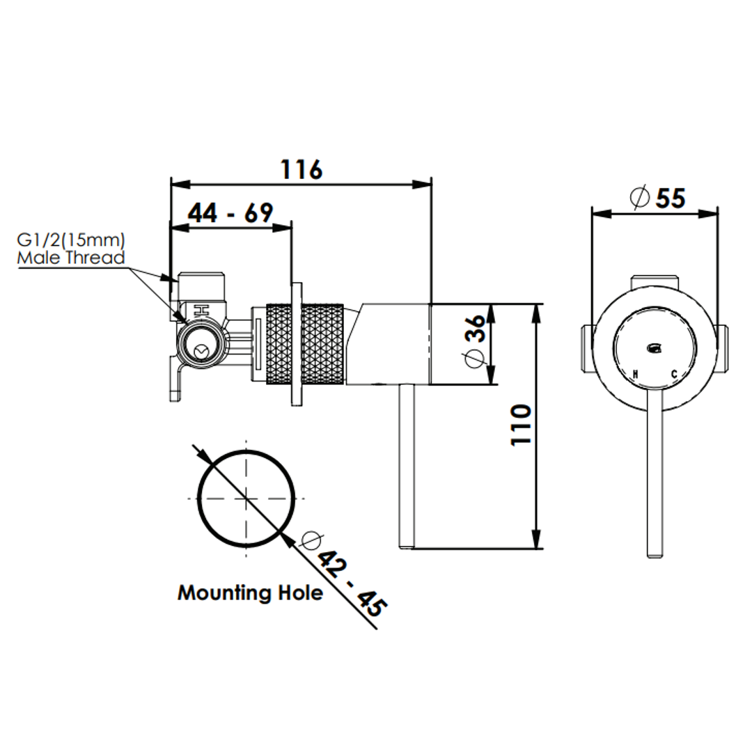 Greens Tesora Shower Mixer