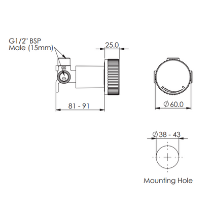 Greens Venza Shower Mixer Pvd
