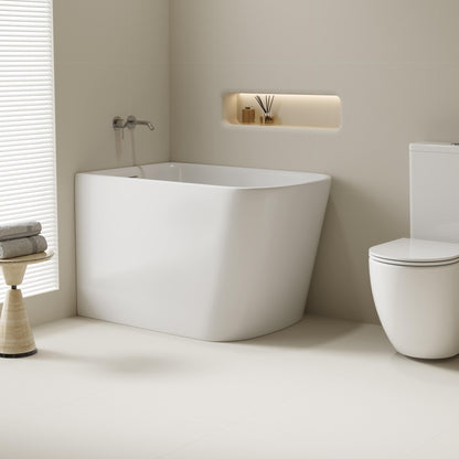 Harvard Rectangular Corner Bathtub - Gloss White