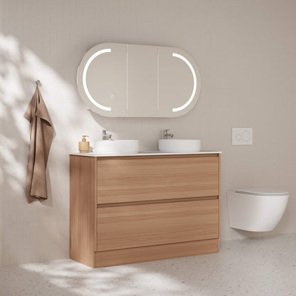 HERA 1200mm Freestanding Vanity - Elegant Oak