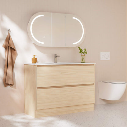 HERA 1200mm Freestanding Vanity - Tas Oak (+ TOP 120D)