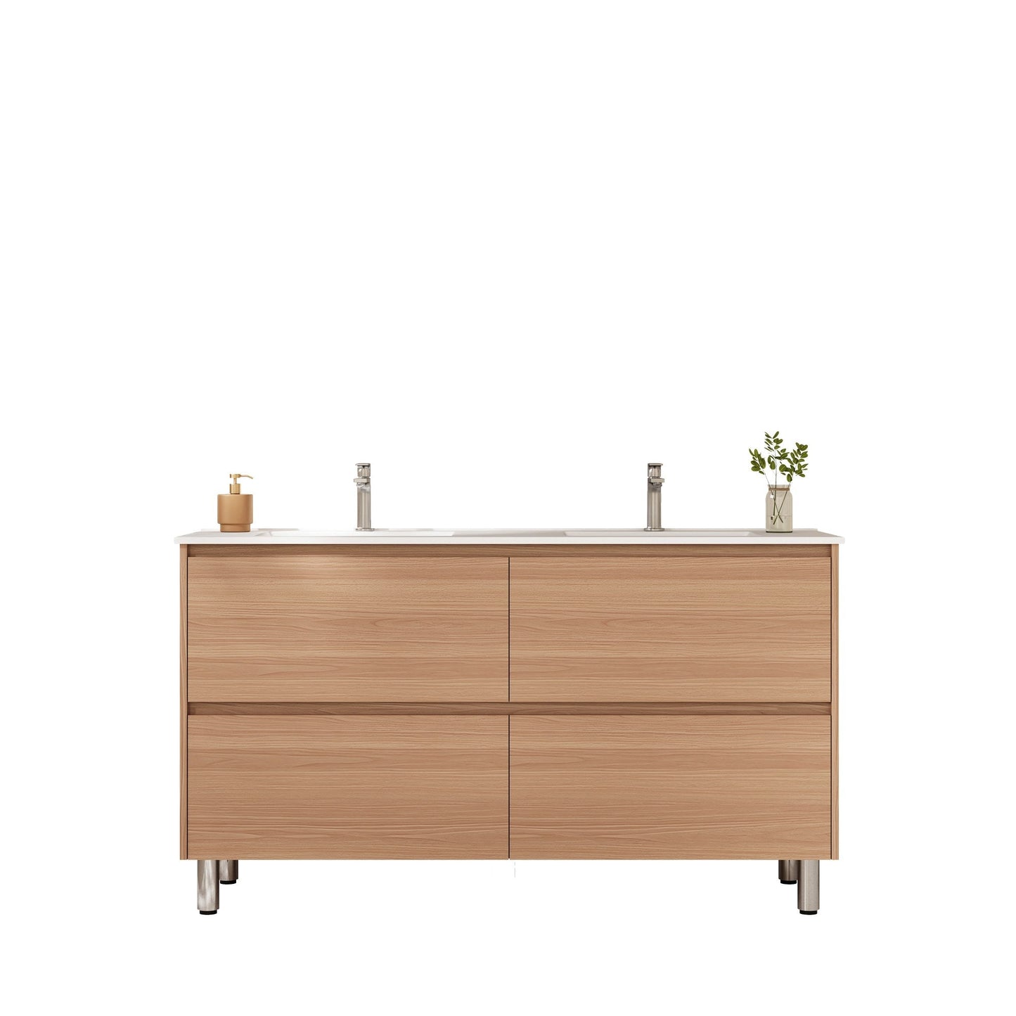 HERA 1500mm Freestanding Vanity - Elegant Oak