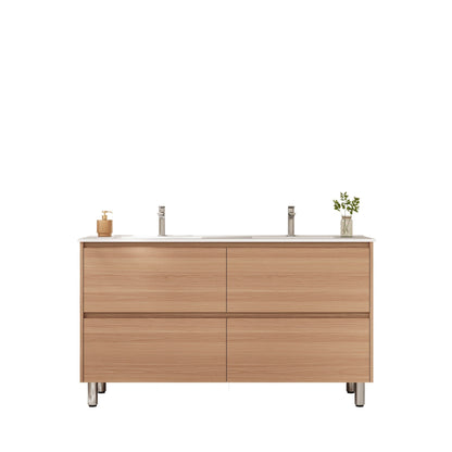 HERA 1500mm Freestanding Vanity - Elegant Oak