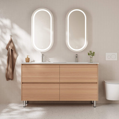 HERA 1500mm Freestanding Vanity - Elegant Oak