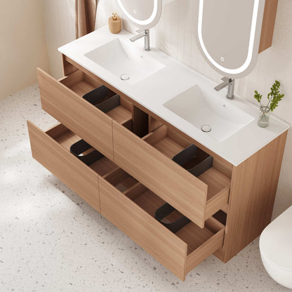 HERA 1500mm Freestanding Vanity - Elegant Oak