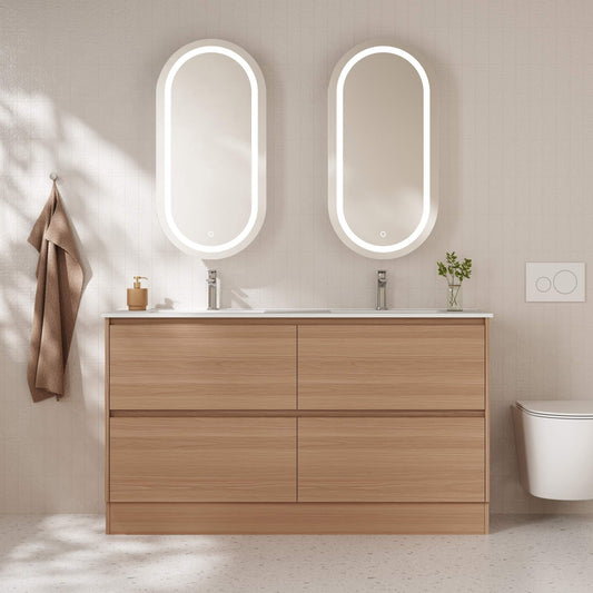 HERA 1500mm Freestanding Vanity - Elegant Oak