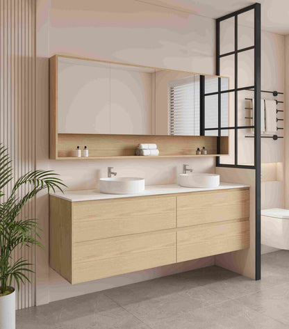 HERA 1800mm Wall-Hung Vanity - Tas Oak (+ TOP 180D)