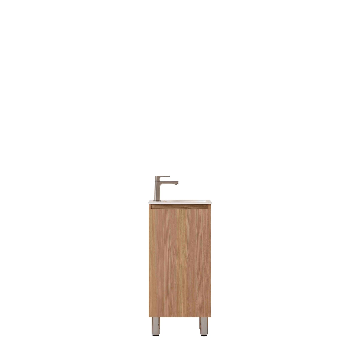 HERA 400mm Slim Freestanding Vanity with Basin- Elegant Oak