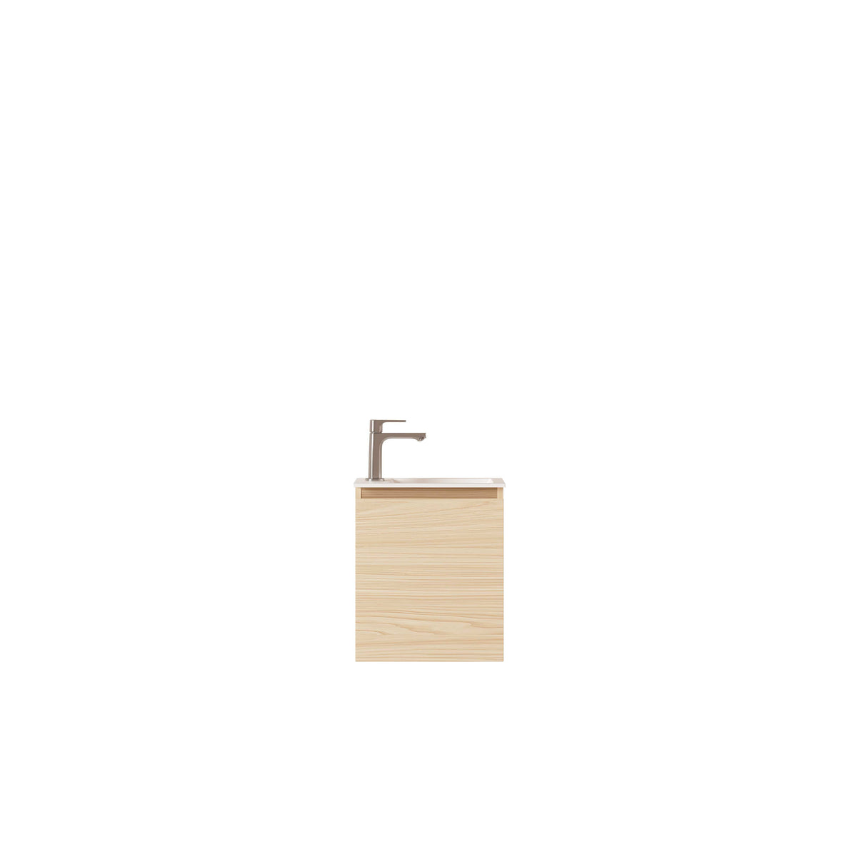 HERA 400mm Slim Wall-Hung Vanity with Basin- Tas Oak