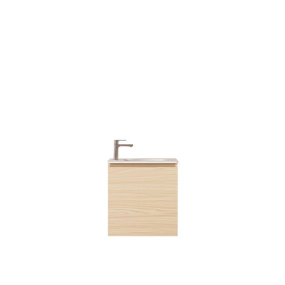 HERA 550mm Slim Wall-Hung Vanity with Basin- Tas Oak