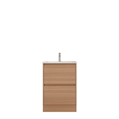 HERA 600mm Freestanding Vanity - Elegant  Oak (+ ST-60-LW + KB-60HE-EO)