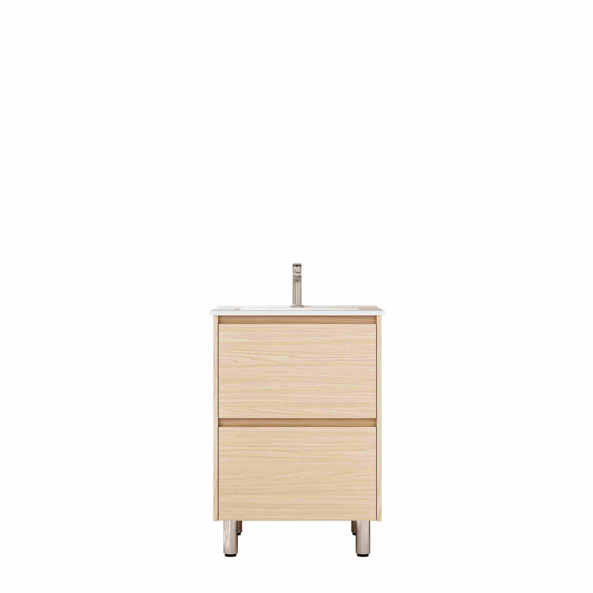 HERA 600mm Freestanding Vanity - Tas Oak (+ TOP 60 + KB-60HE-TO)