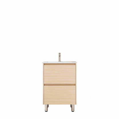 HERA 600mm Freestanding Vanity - Tas Oak (+ ST-60-LW + KB-60HE-TO)