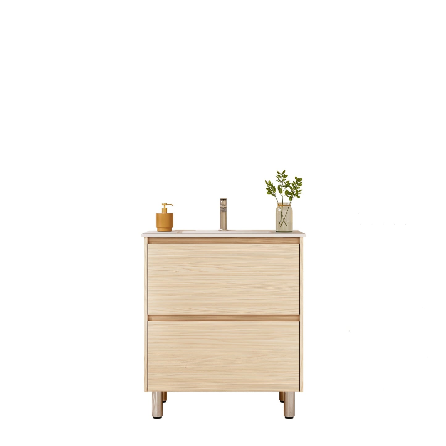 HERA 750mm Freestanding Vanity - Tas Oak (+ ST-75-LW)