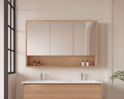 HERA 1200mm Shaving Cabinet - Elegant Oak