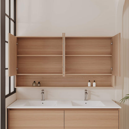 HERA 1500mm Shaving Cabinet - Elegant  Oak