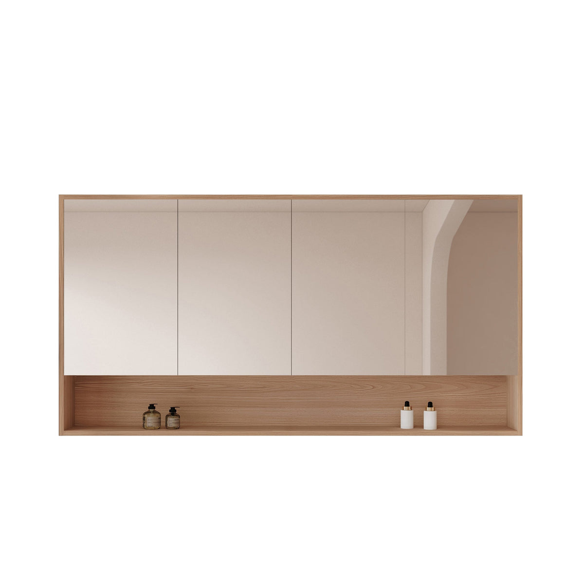 HERA 1500mm Shaving Cabinet - Elegant  Oak