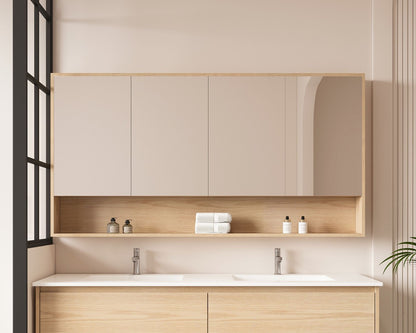 HERA 1500mm x 780mm Shaving Cabinet - Tas Oak