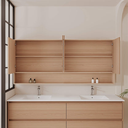 HERA 1800mm Shaving Cabinet - Elegant  Oak