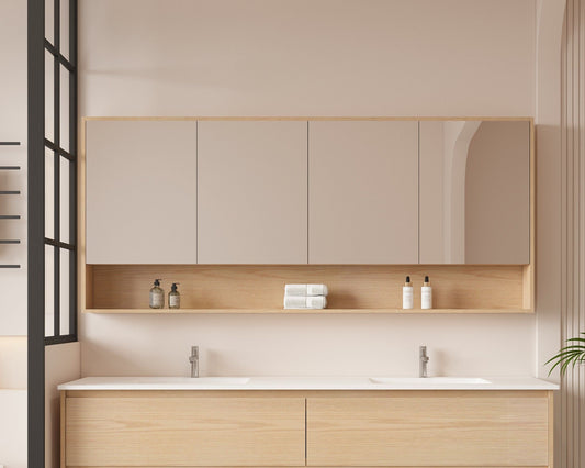 HERA 1800mm x 780mm Shaving Cabinet - Tas Oak