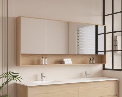 HERA 1800mm x 780mm Shaving Cabinet - Tas Oak