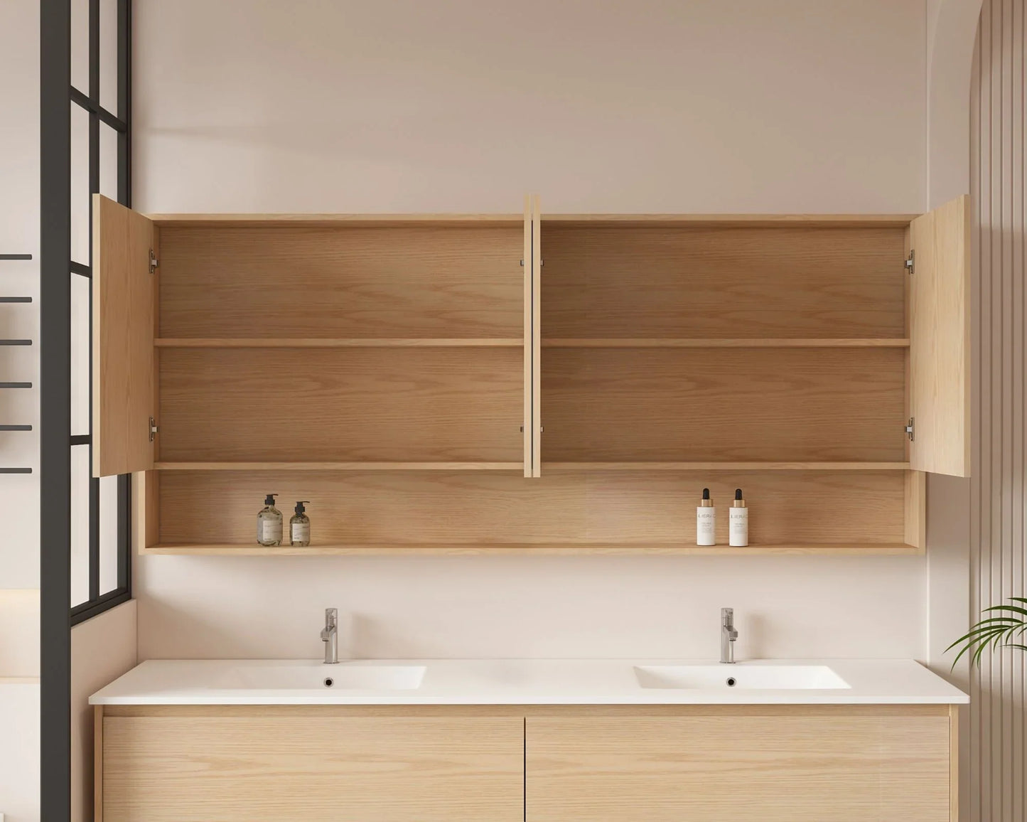 HERA 1800mm x 780mm Shaving Cabinet - Tas Oak