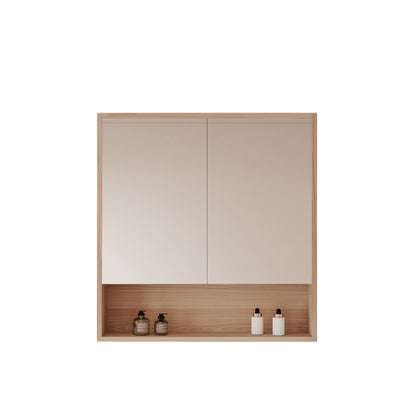 HERA 750mm Shaving Cabinet - Elegant Oak