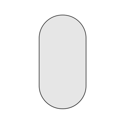 Thermogroup Ablaze Havana Pill Black Framed Mirror