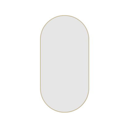 Thermogroup Ablaze Havana Pill Gold Framed Mirror
