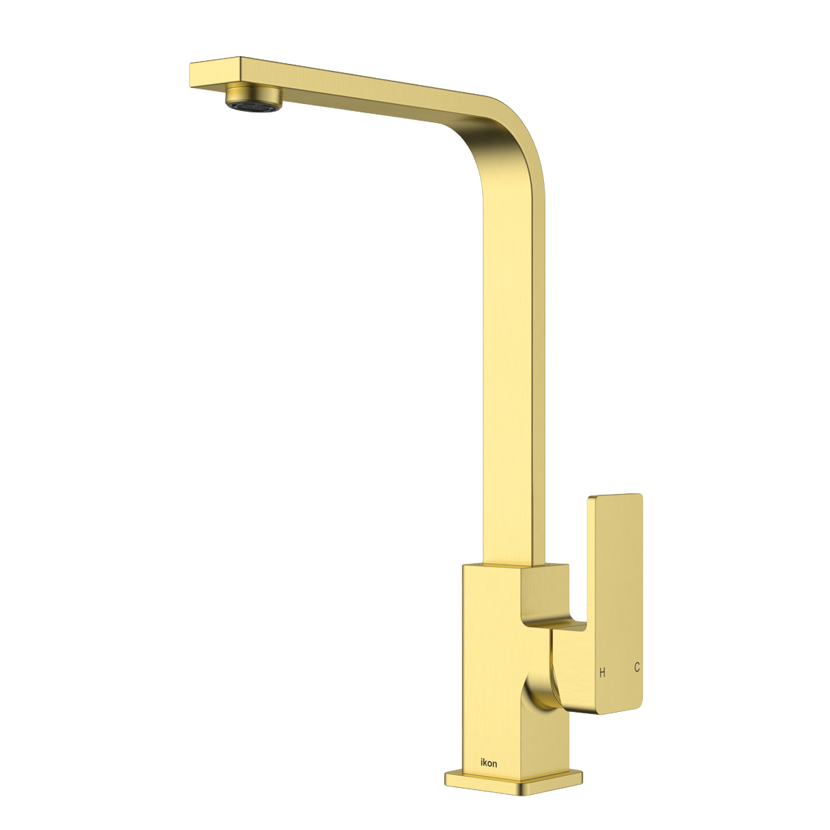 Ceram Sink Mixer - Brushed Gold