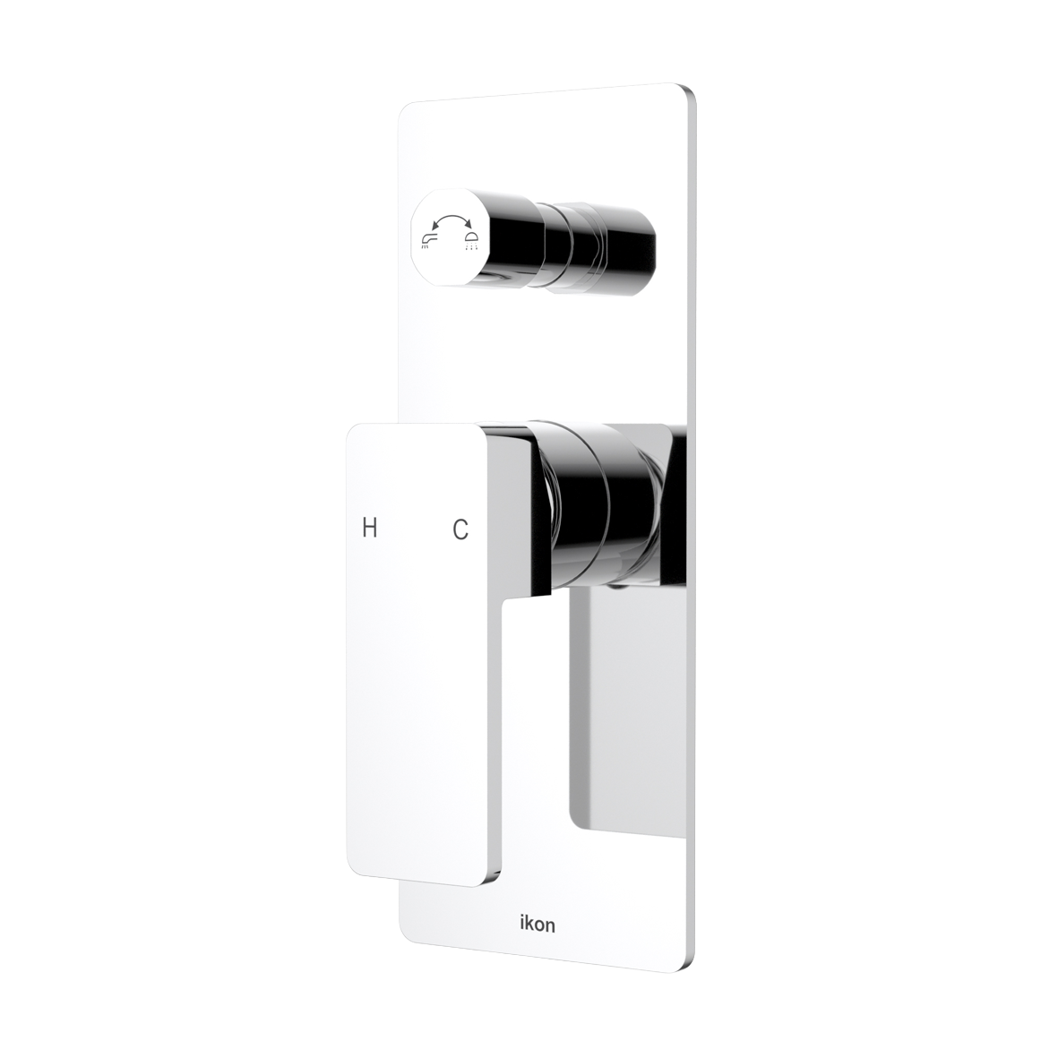 Ceram Wall Mixer Diverter - Chrome