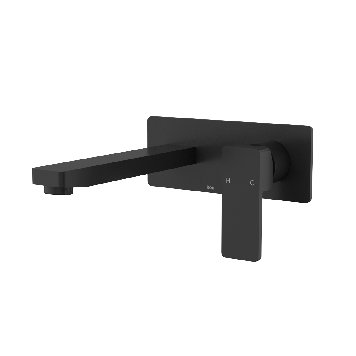 Ceram Wall Basin Mixer - Brushed Nickel