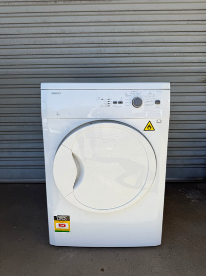 Beko DV 6120 X 6 kg Sensor Controlled Vented Dryer