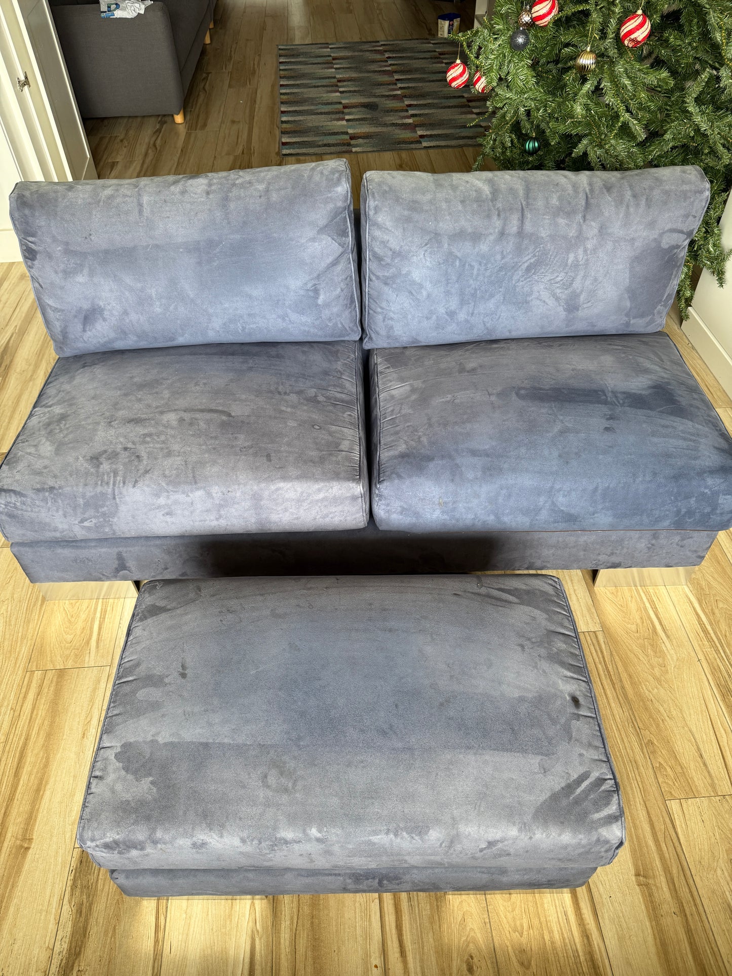 Genuine Moran Couch - 2 Seater with Ottoman | Reno Spares - Discount Renovation Spares