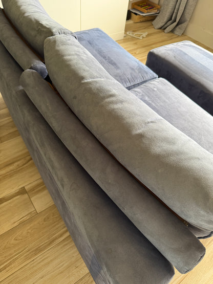 Genuine Moran Couch - 2 Seater with Ottoman | Reno Spares - Discount Renovation Spares