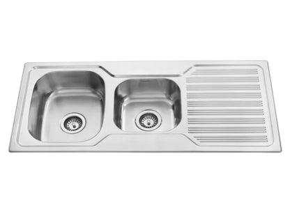 INSPIRE 1.5 LEFT HAND KITCHEN SINK  STEEL 1080MM