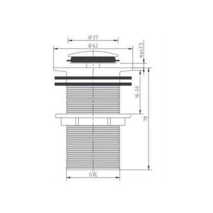 INSPIRE POP-UP WASTE NF  32MM