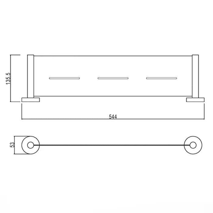 INSPIRE RONDO METAL SHELF  544MM