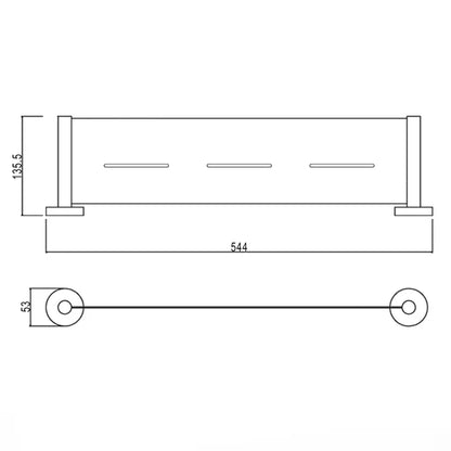 INSPIRE RONDO METAL SHELF  544MM