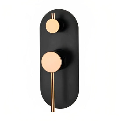 INSPIRE ROUL WALL DIVERTER MIXER 200MM  AND ROSE