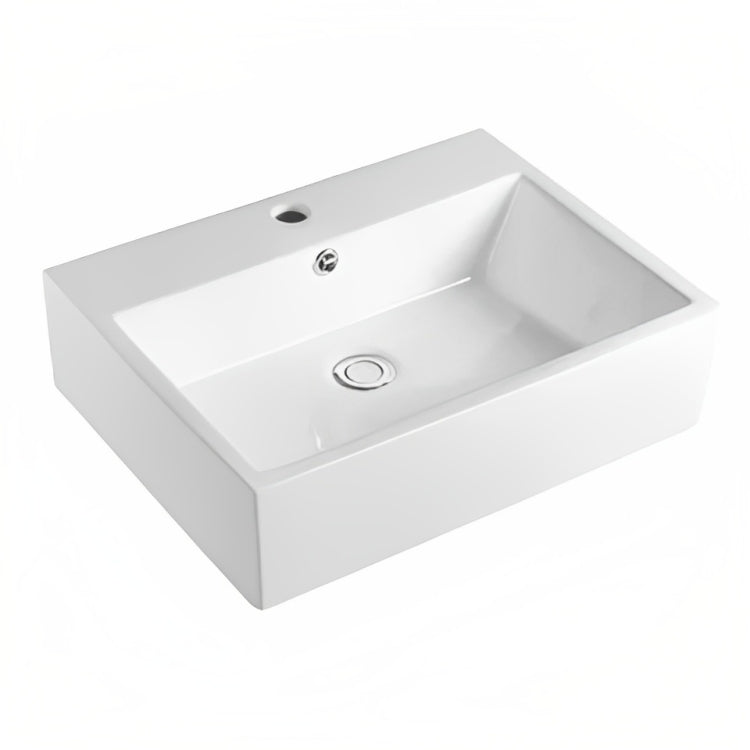 INSPIRE SQUARE FINE CERAMIC WALL HUNG BASIN  510MM