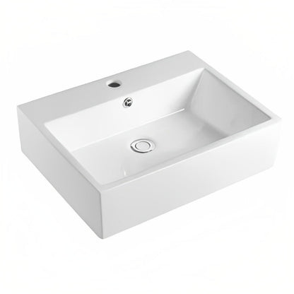 INSPIRE SQUARE FINE CERAMIC WALL HUNG BASIN  510MM