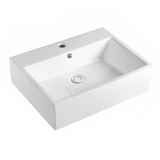 INSPIRE SQUARE FINE CERAMIC WALL HUNG BASIN  510MM