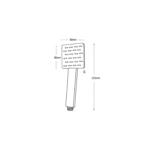 INSPIRE TARAN SHOWER RAIL 700MM