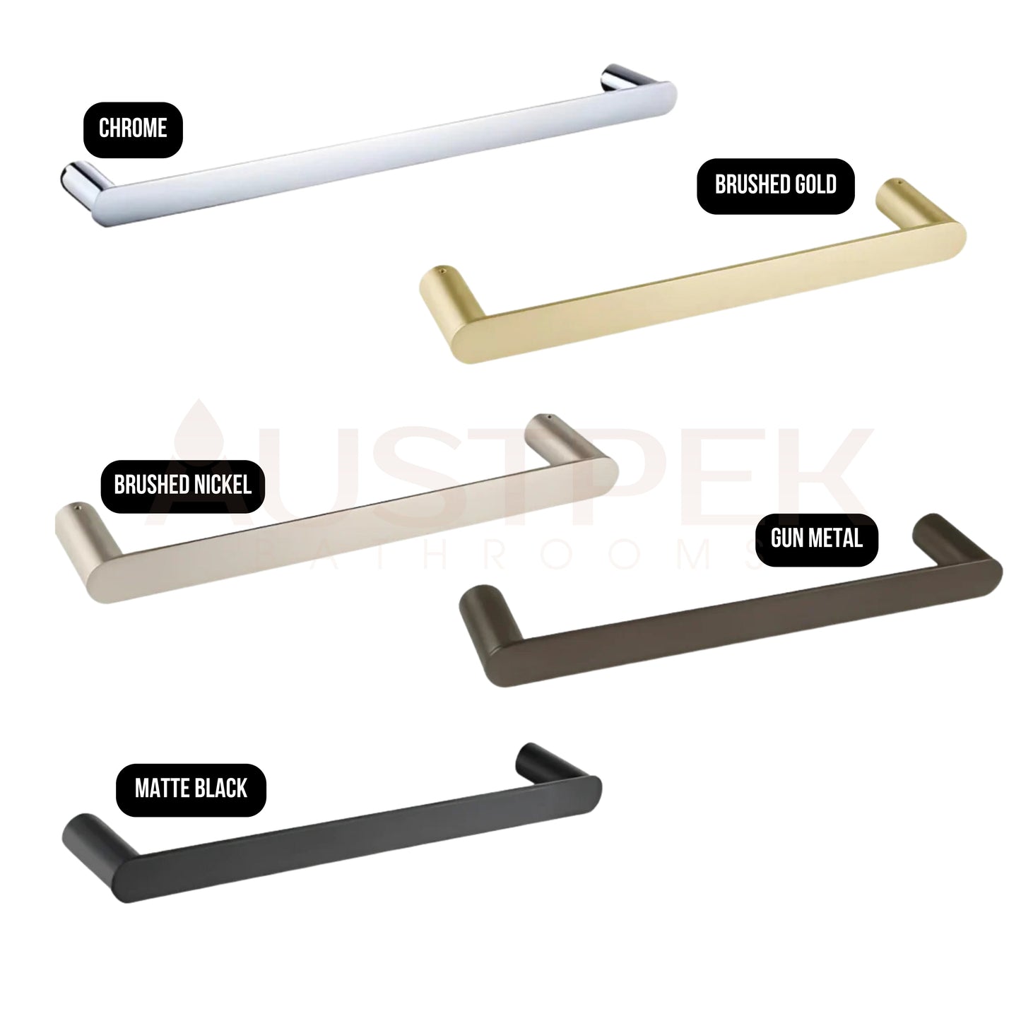 INSPIRE VETTO NON-HEATED TOWEL BAR  328MM