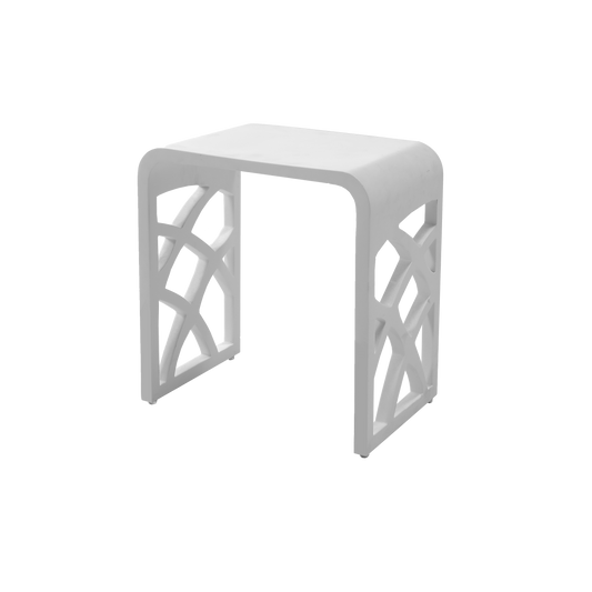 Ivy Solid Surface Shower Stool